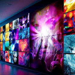 video walls and also